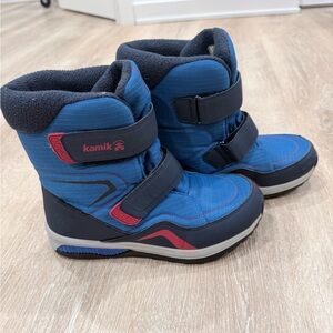 Kamik Kids Blue and Pink Snow Boots